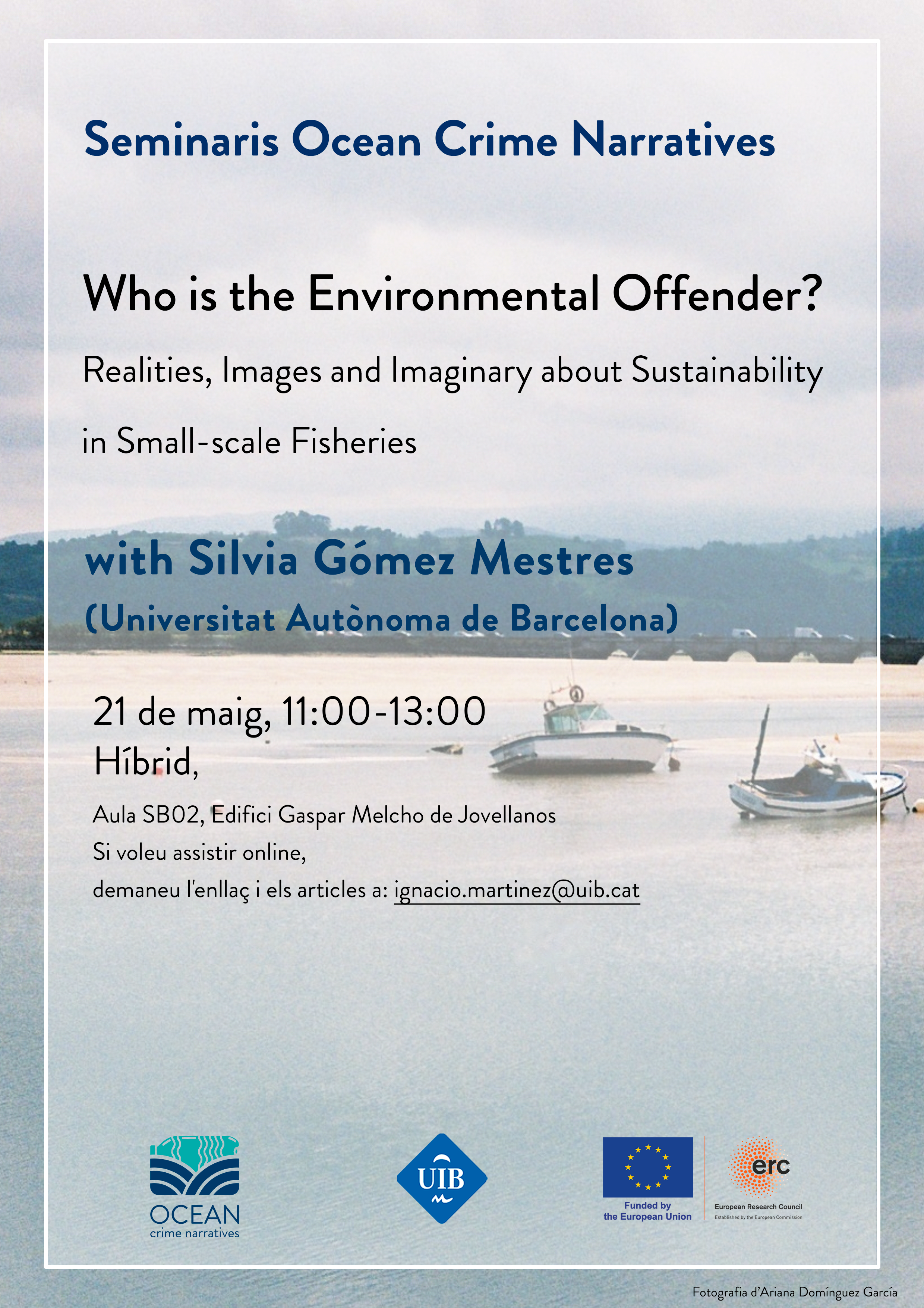 Seminar in hybrid format with Silvia Gómez Mestres